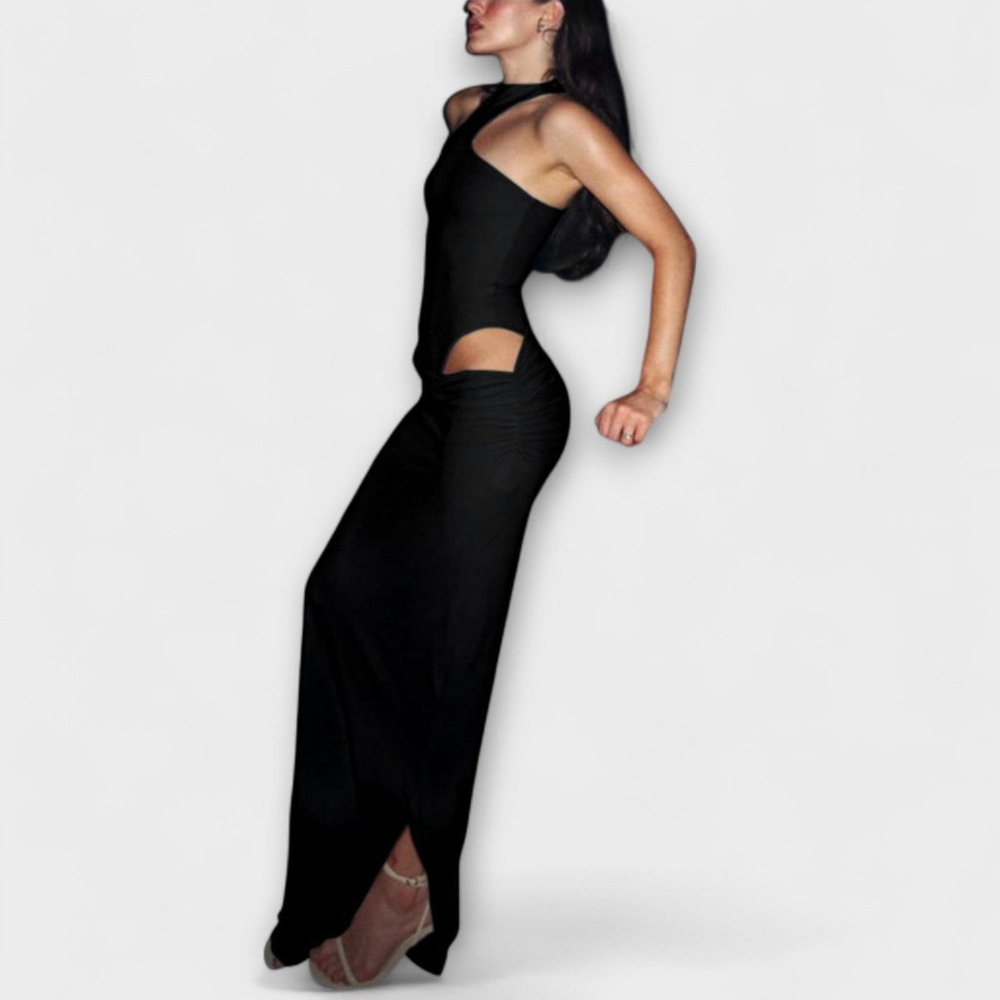 Minna - Alluring Sleeveless Cut-Out Dress