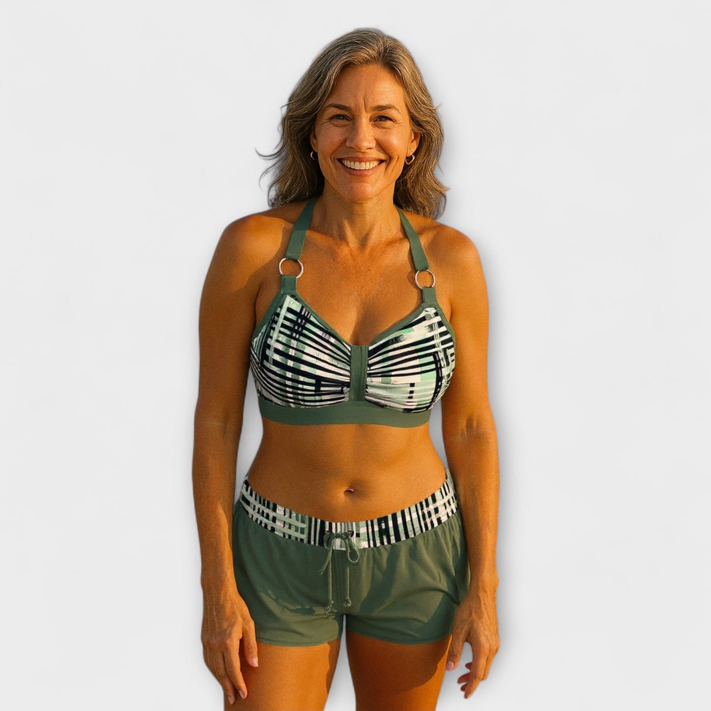 Janelle - High-Cut Ribbed Bikini Set