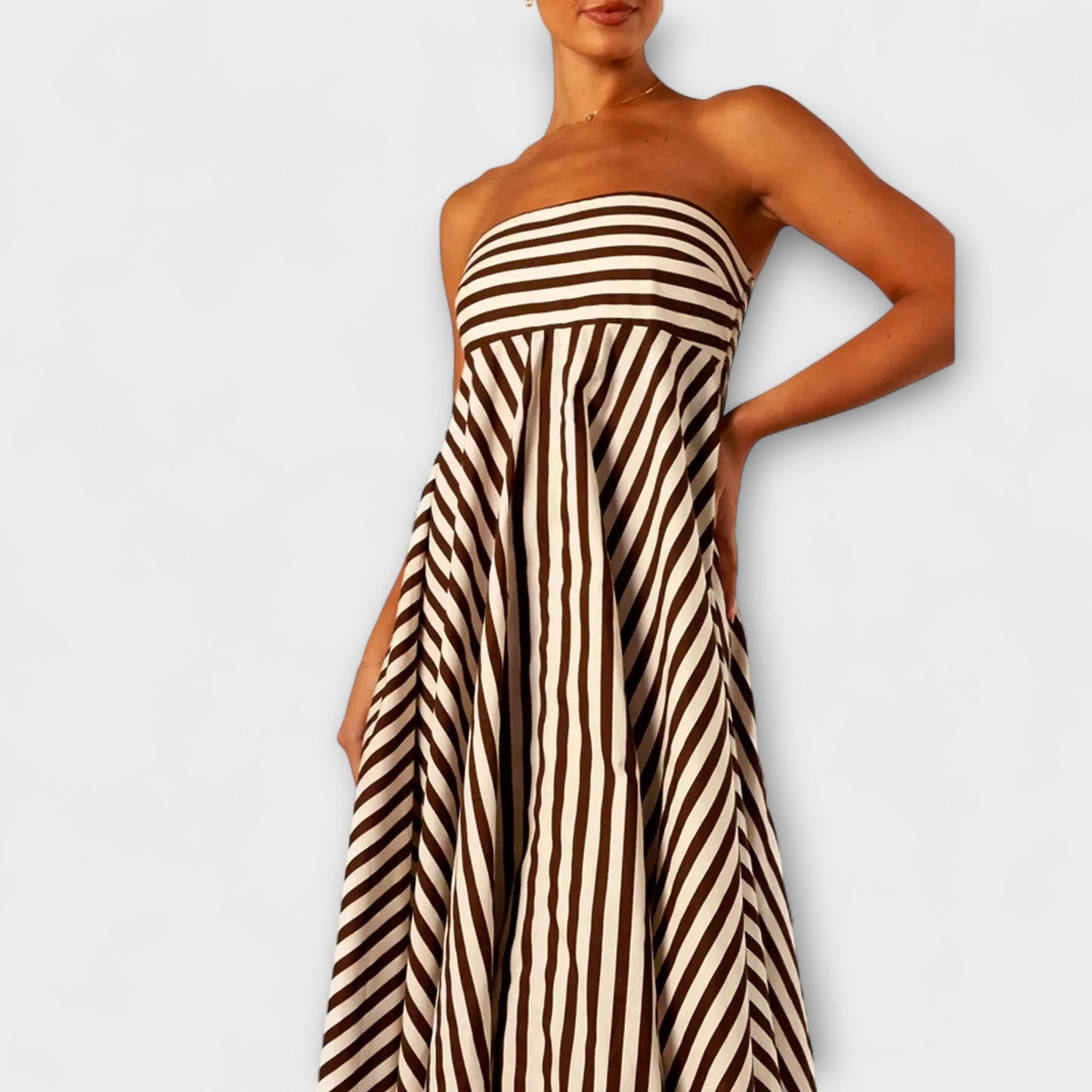 Nighttime Charm Ruffle Maxi Dress