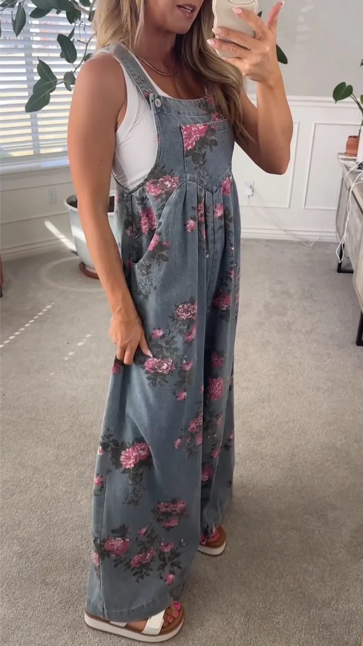 Floral Print Jumpsuit