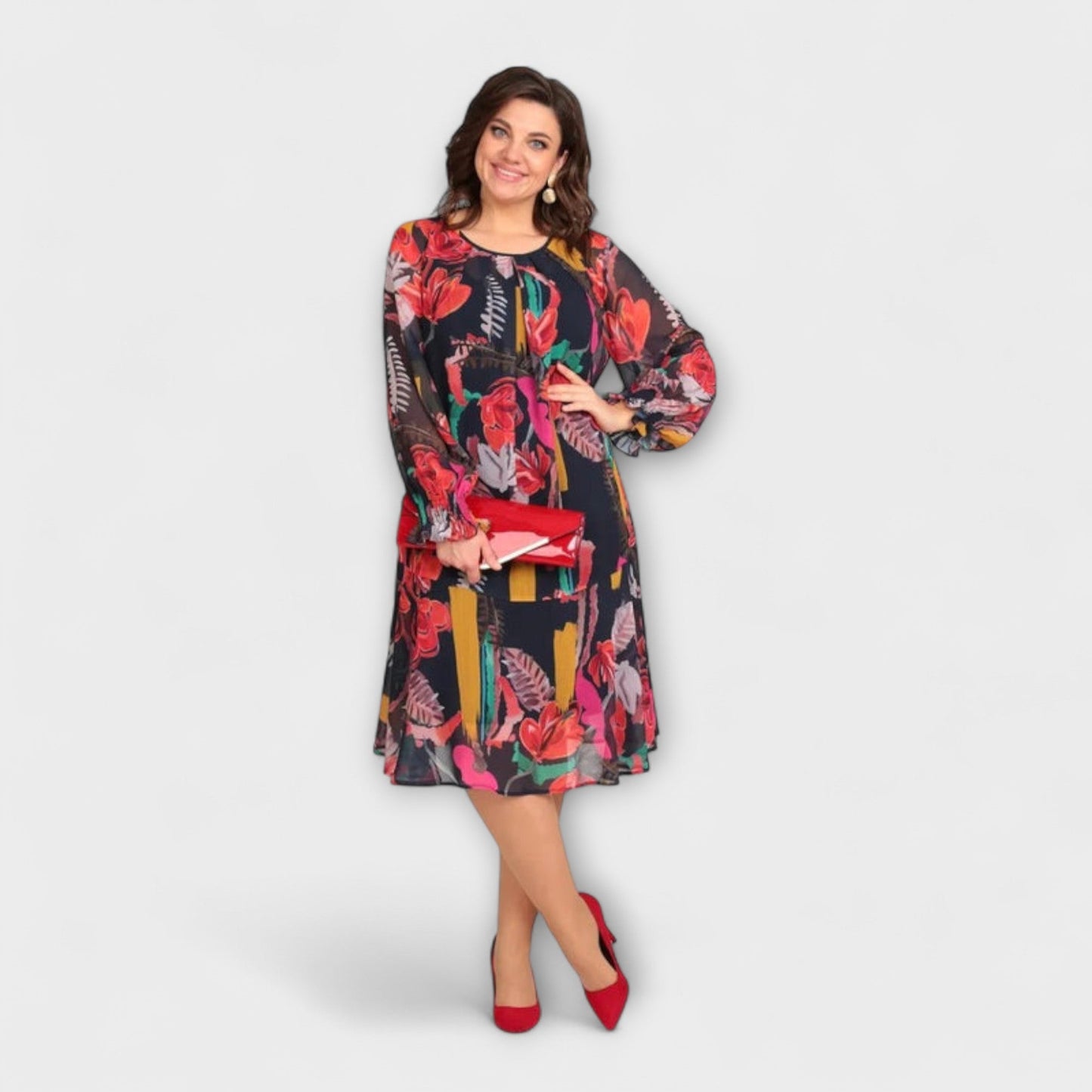 Caroline - Elegant Plus-Size Dress for Maximum Comfort