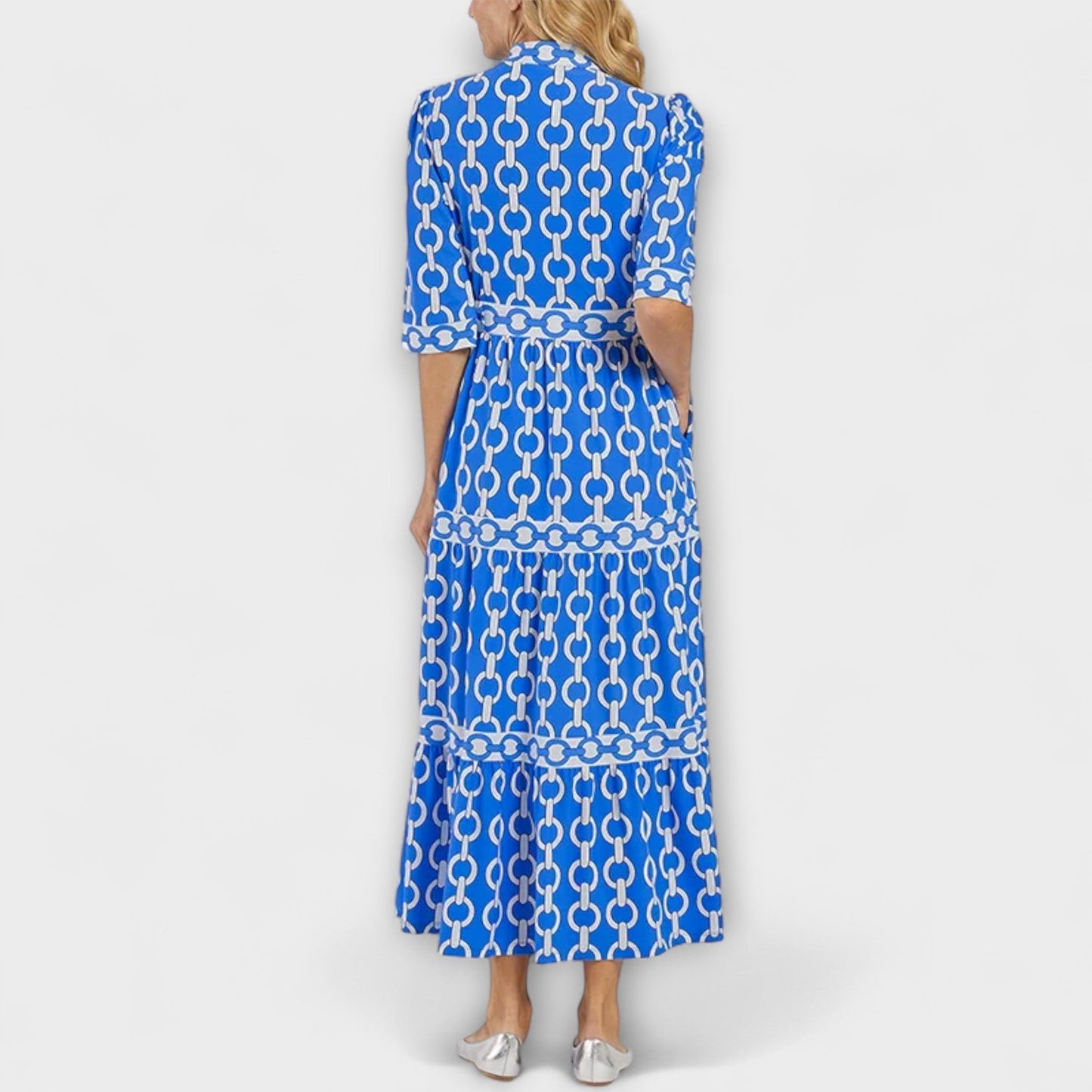 Juliette - Midi Dress with Chain Print