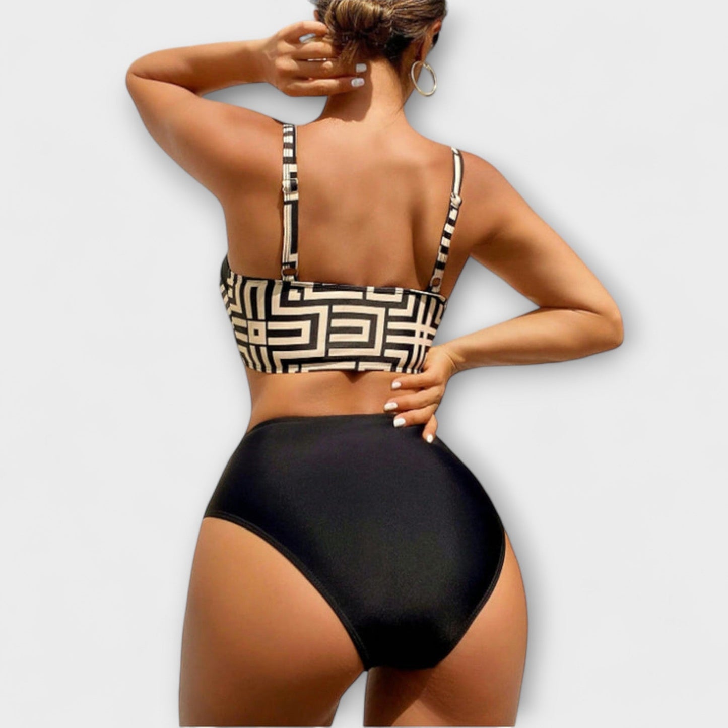 Claire - Stylish Two-Piece Patterned Bikini