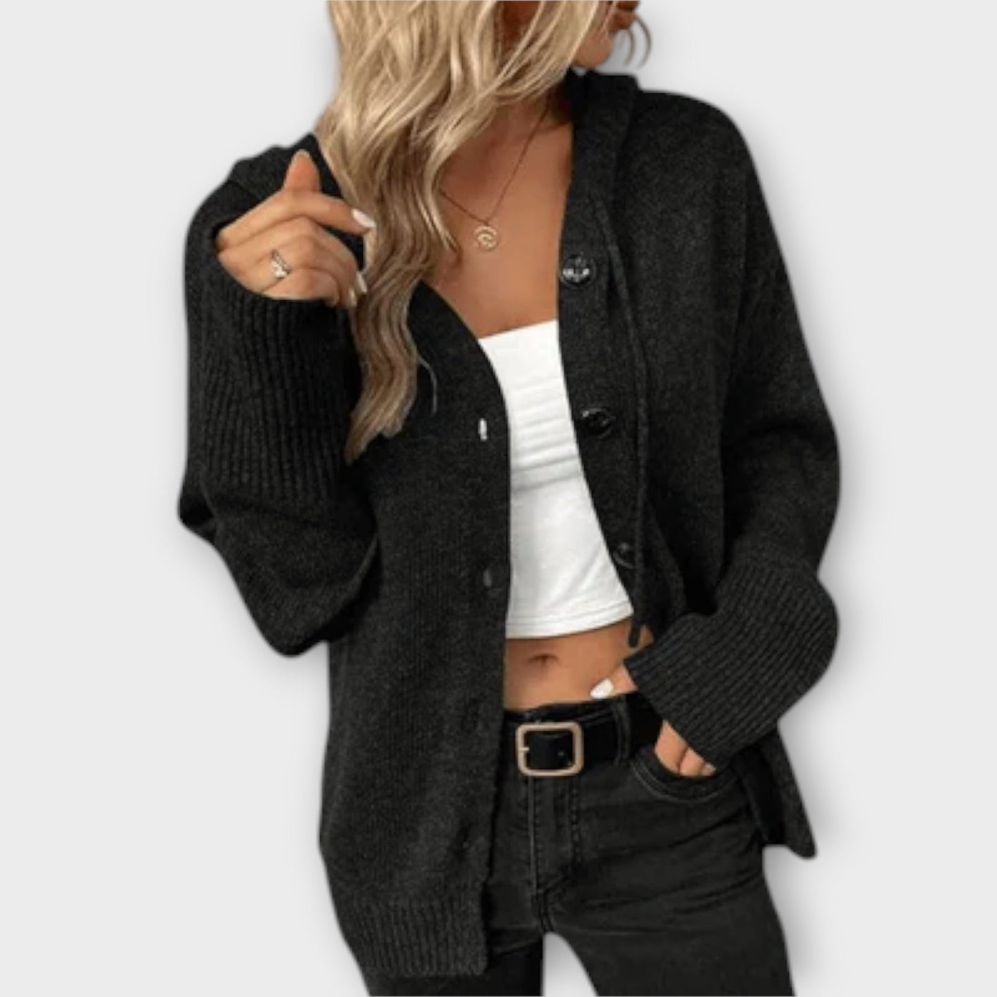 Brittan - Button-Up Knitted Cardigan