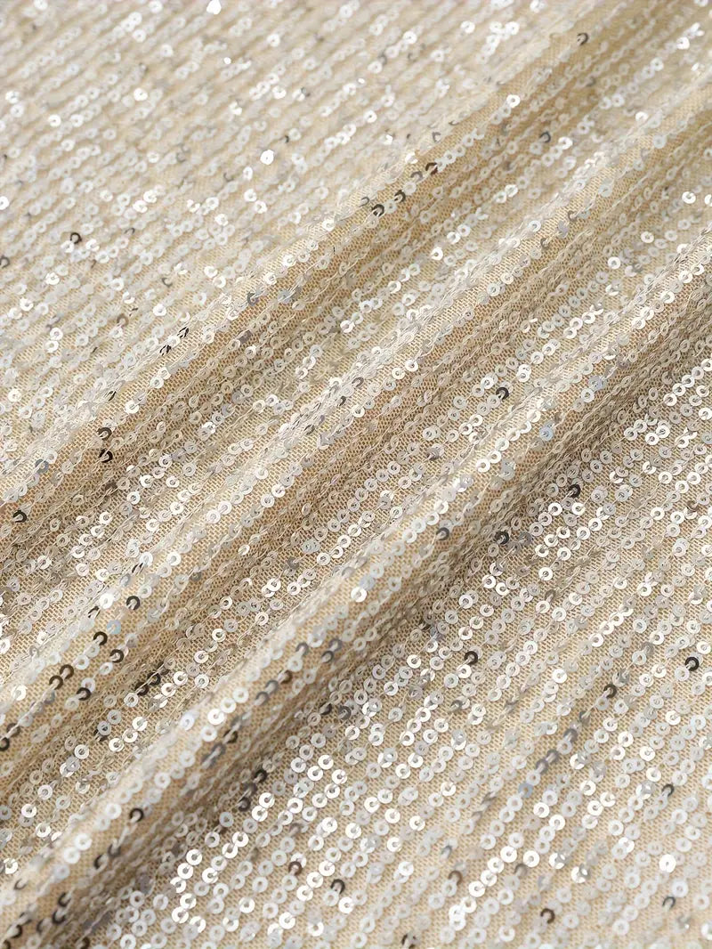 Sequin Party Dress with Contrast Details