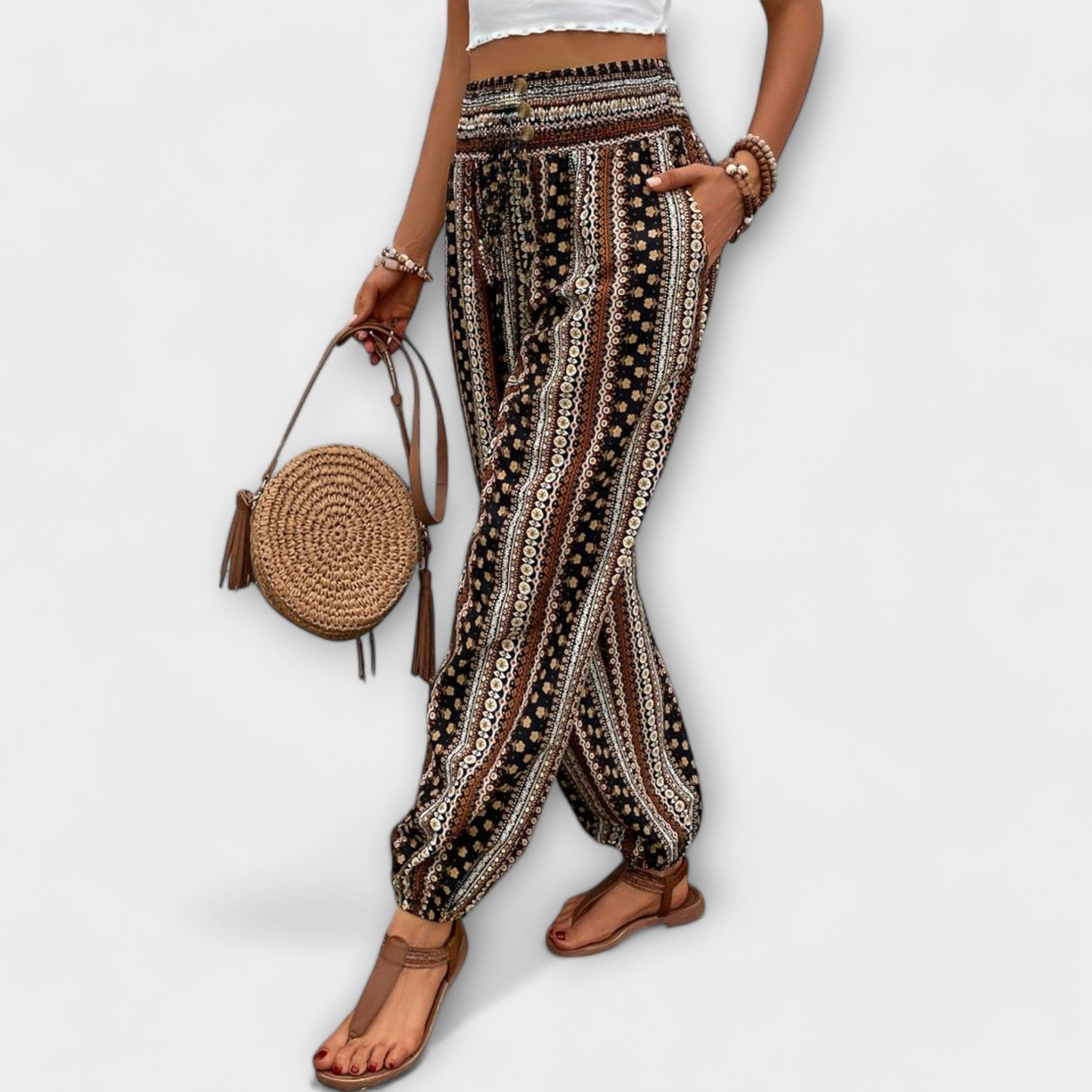 Scarlett - Ethnic Graphic Pants