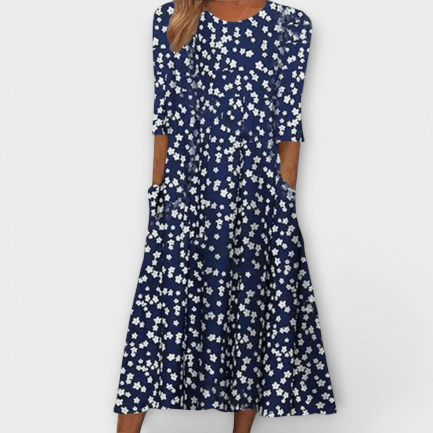 Paula - Elegant Floral Dress Crafted from High-Quality Fabric