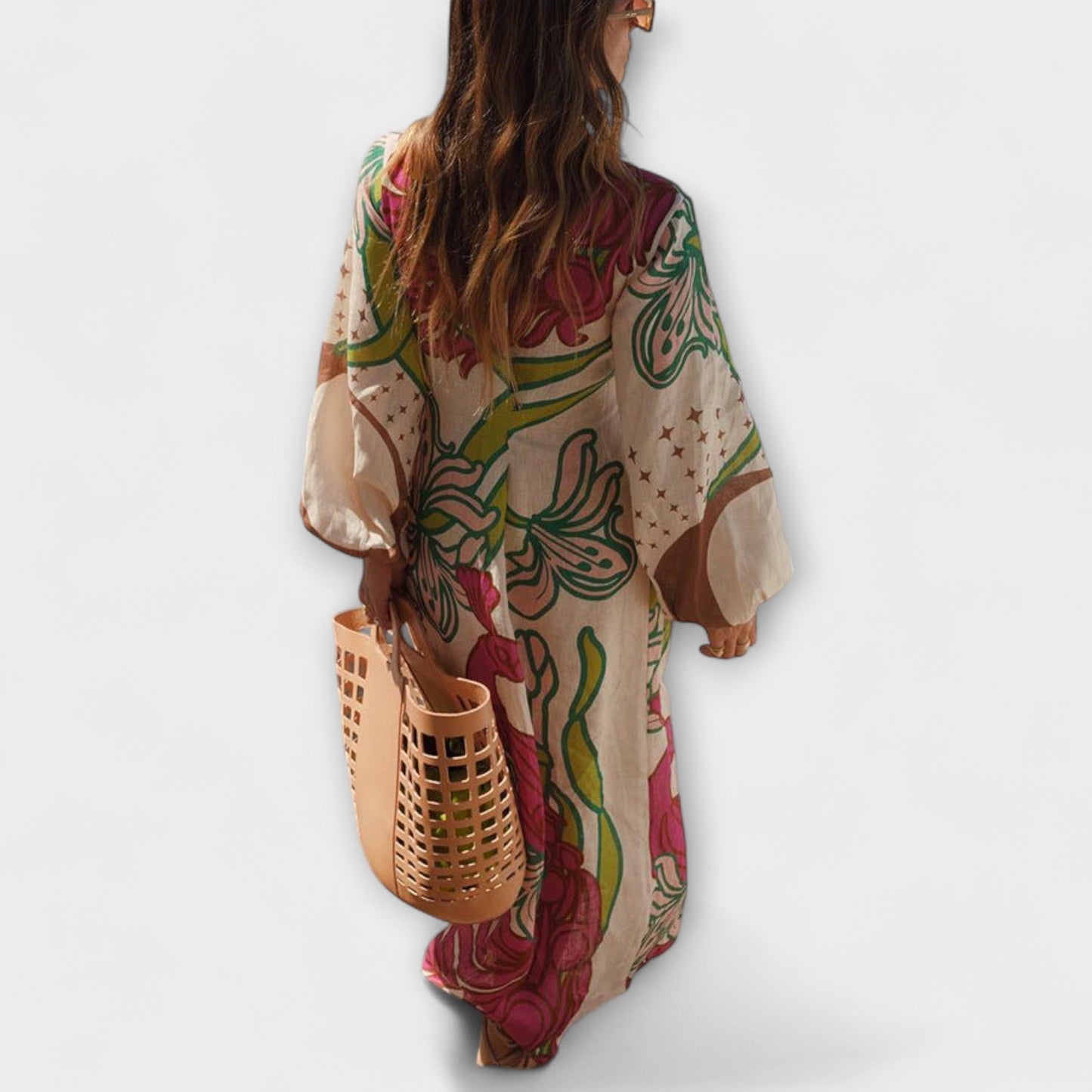 Tracey - Tie Waist Maxi Tunic Dress