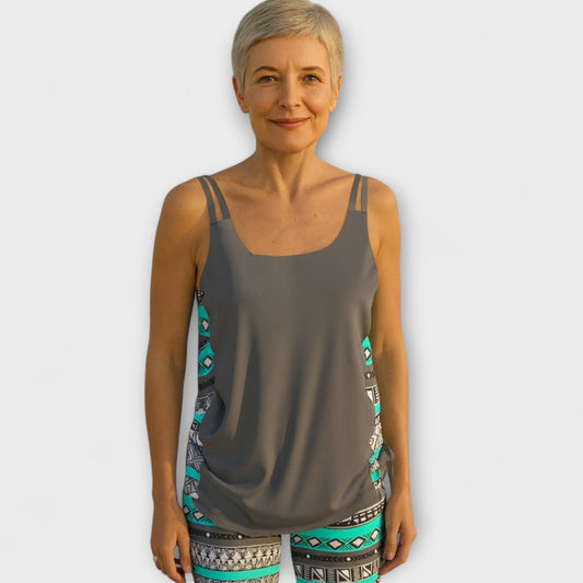 Sylvia - Geometric Print Tankini