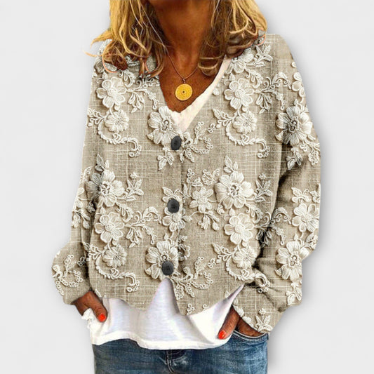 Stella - Floral Print Cardigan