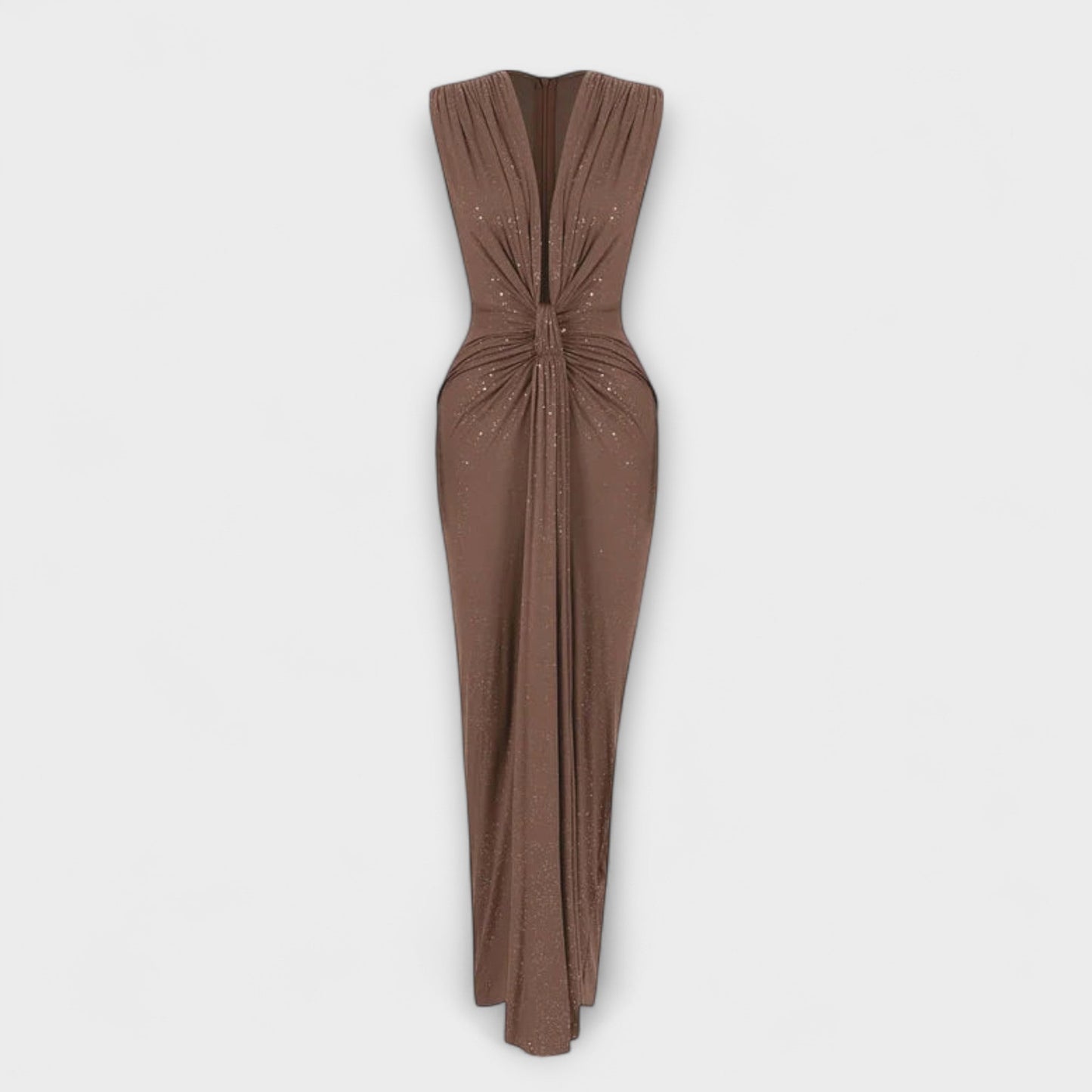 Thea - Maxi Dress with a Deep V-Neck