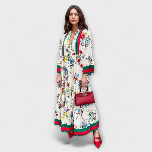 Oriana - Floral Print Maxi Dress