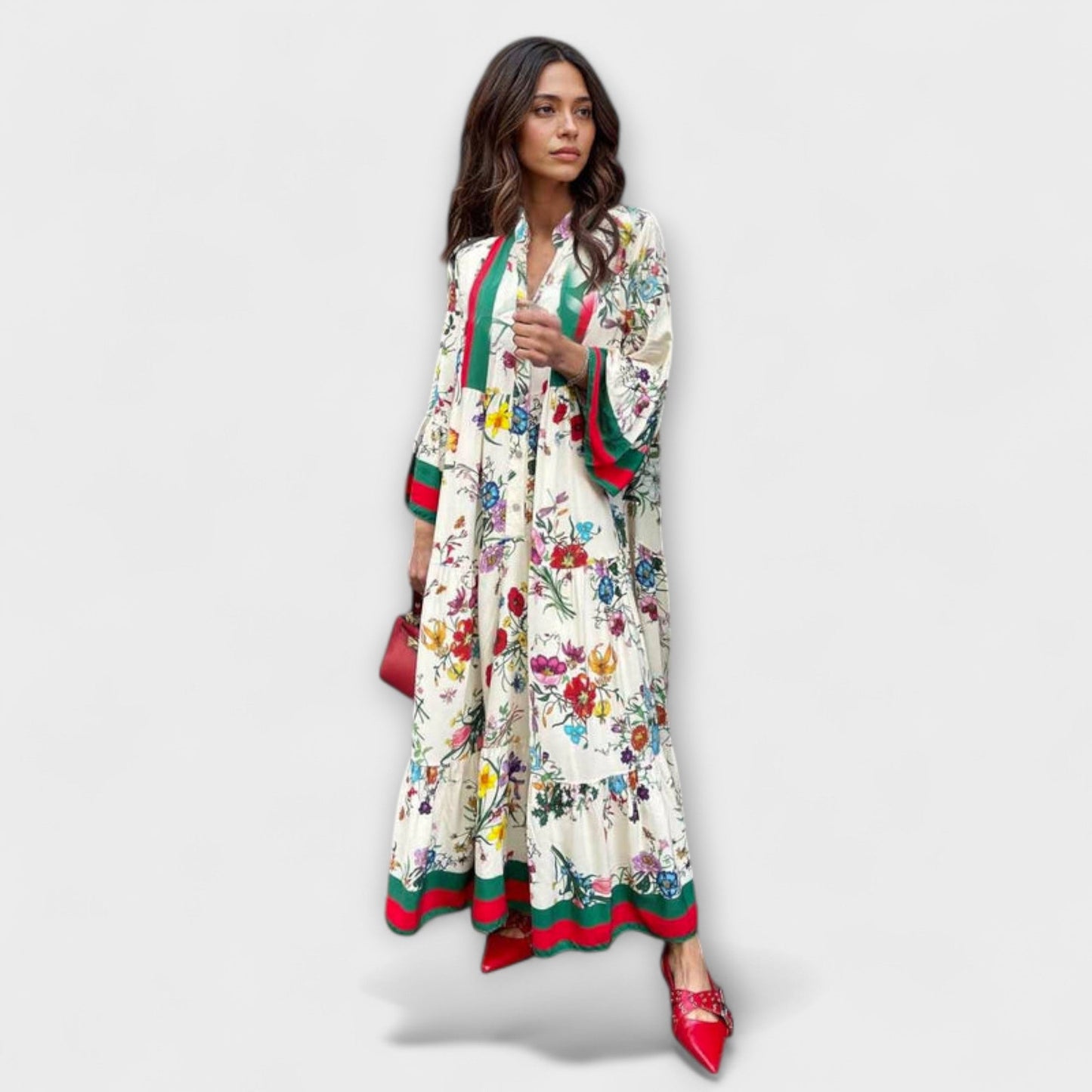 Oriana - Floral Print Maxi Dress