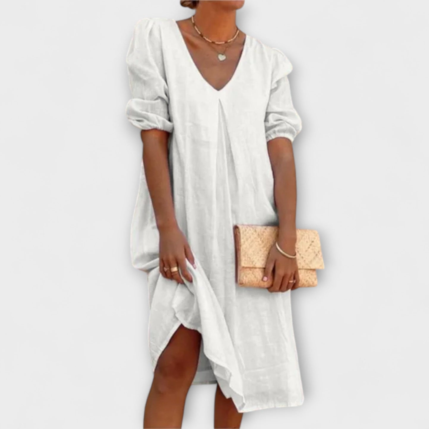 Fanny - Elegant Summer Dress with Crochet Accents