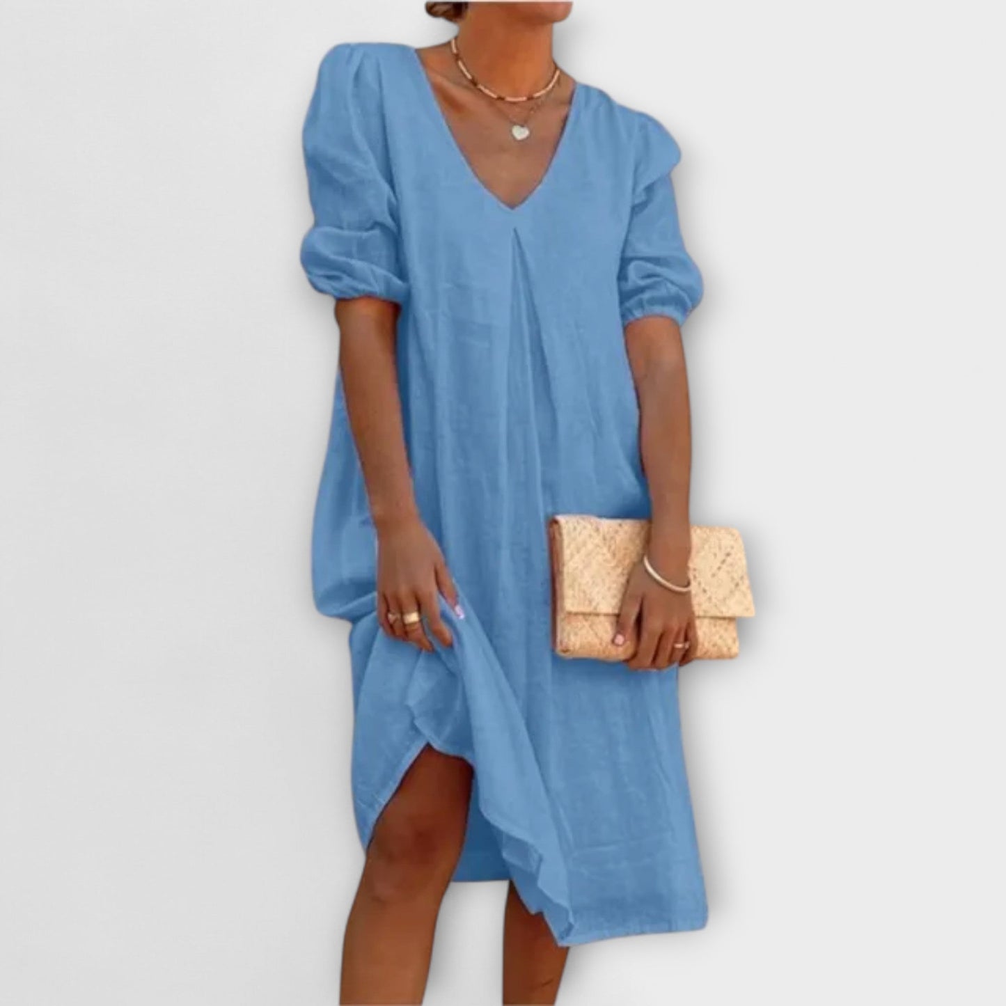 Fanny - Elegant Summer Dress with Crochet Accents
