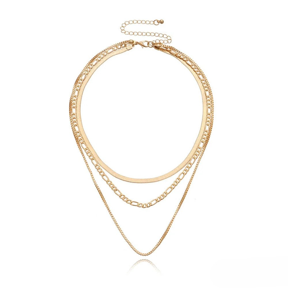 Vintage 3-Piece Stacked Necklace