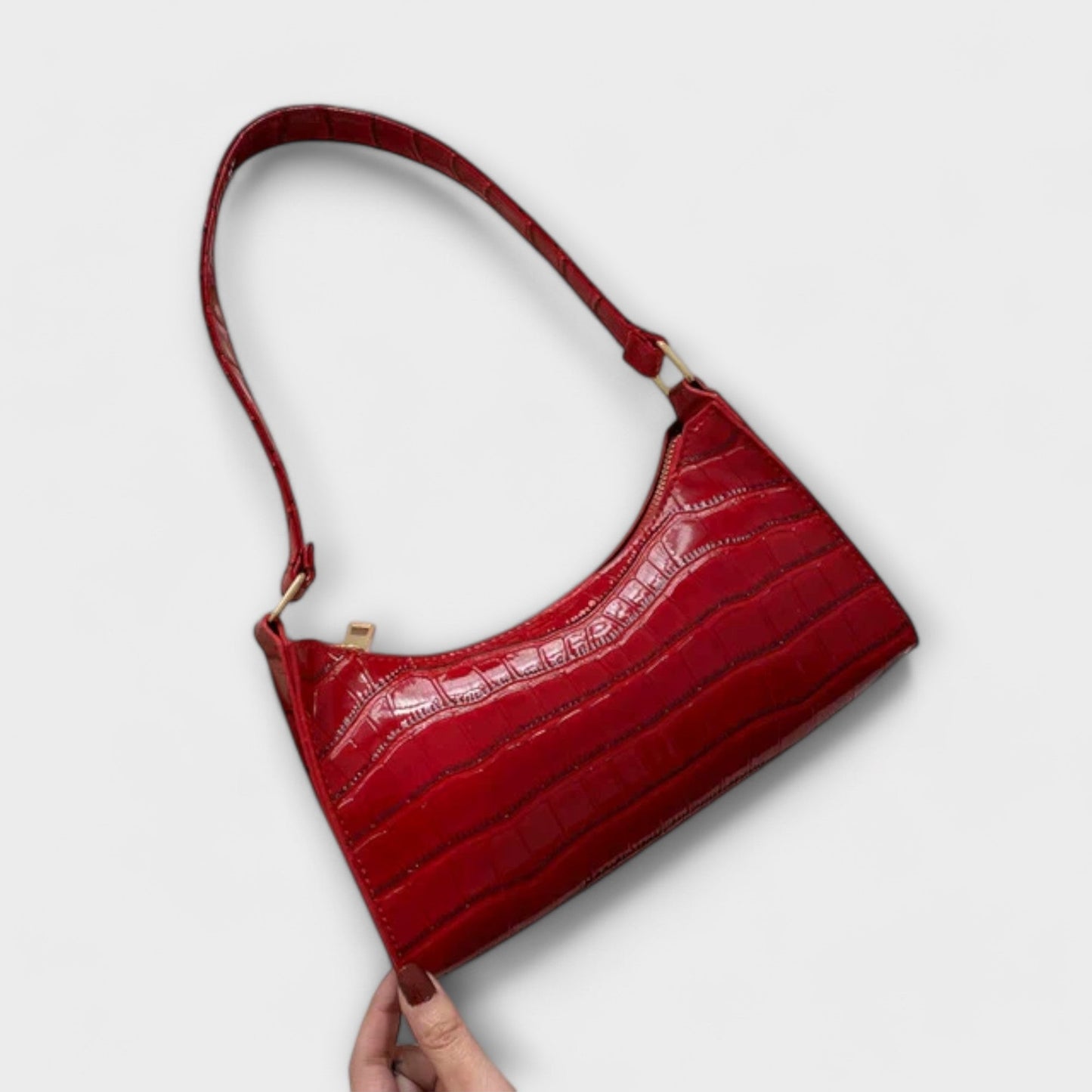 Lora - Glossy Leather Bag