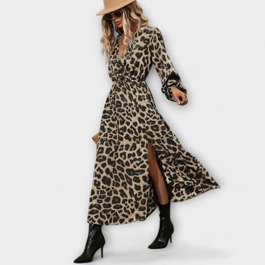 Natalie - Chic Leopard Print Dress