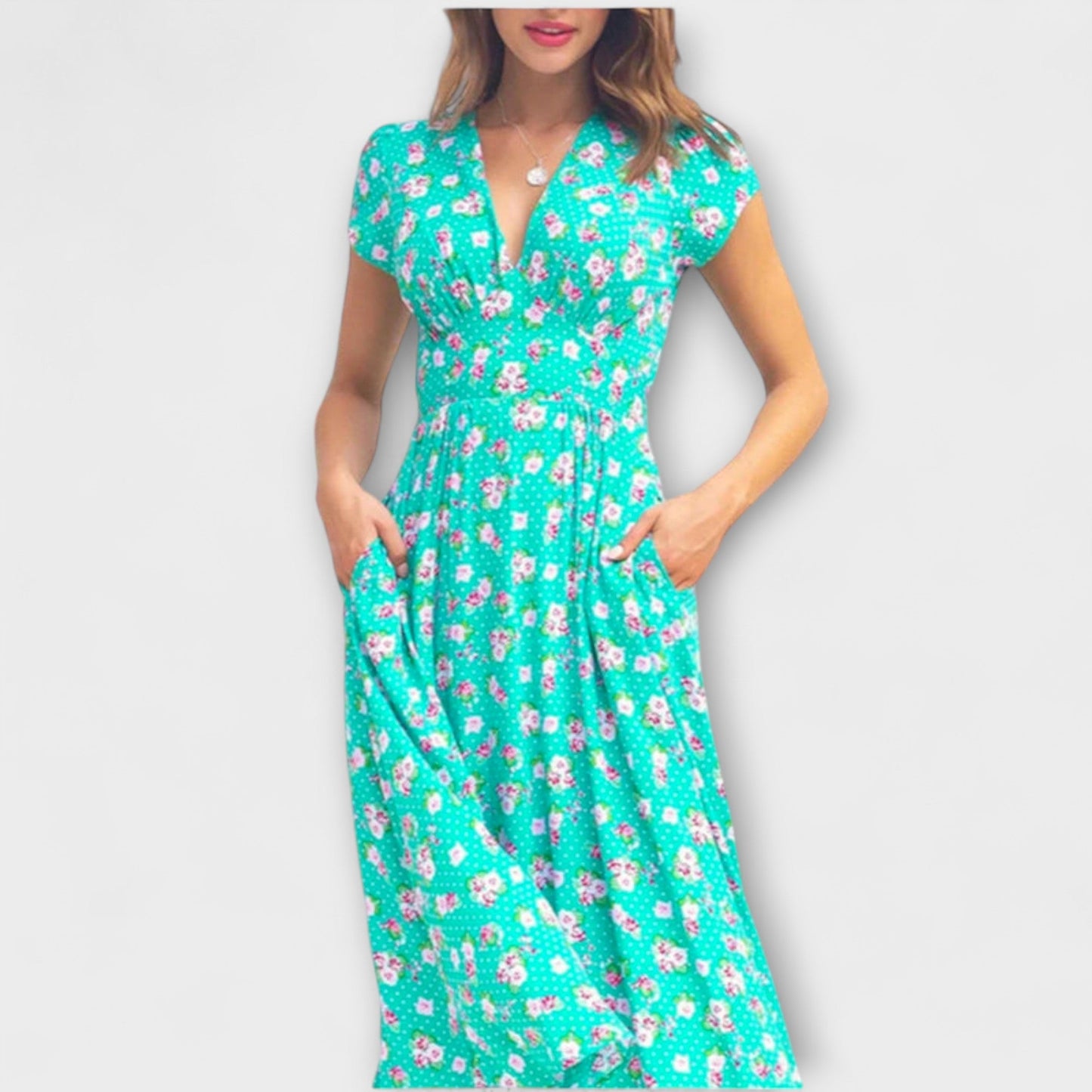 Fienna - Midi Dress with Button Front