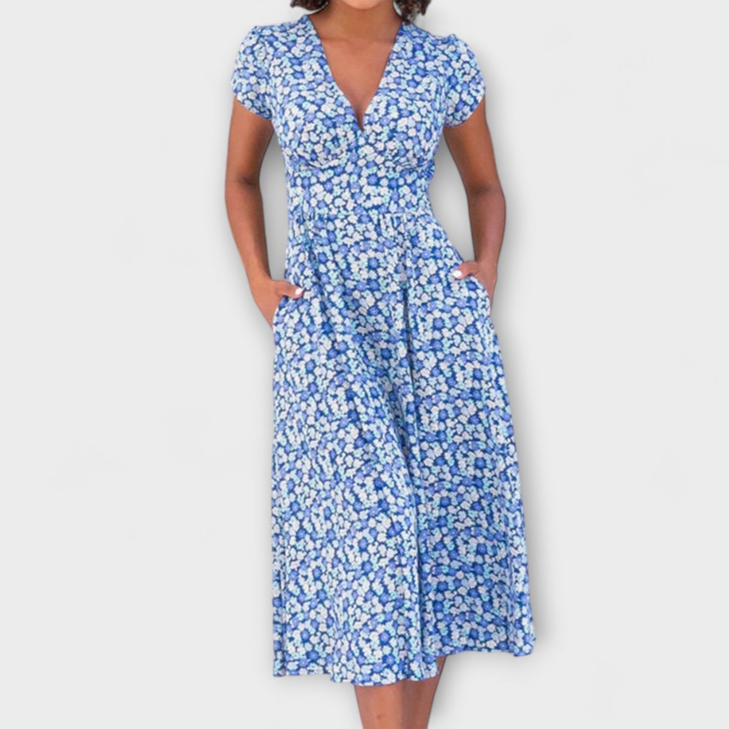 Fienna - Midi Dress with Button Front