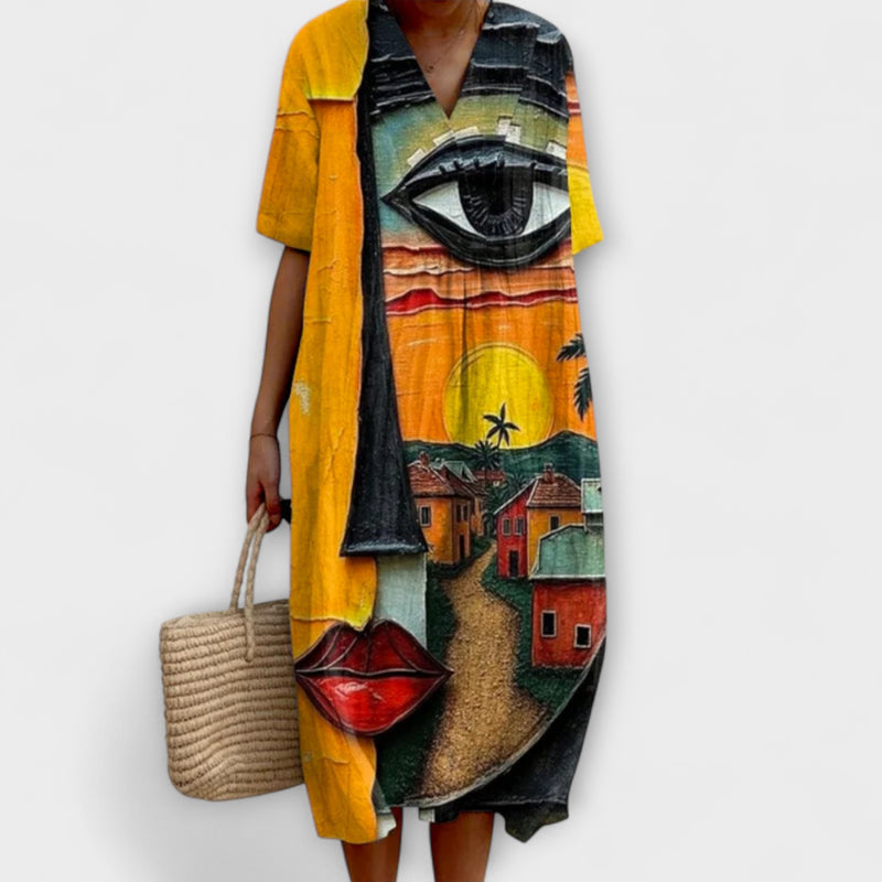 Ute – Breezy Knee-Length Summer Dress