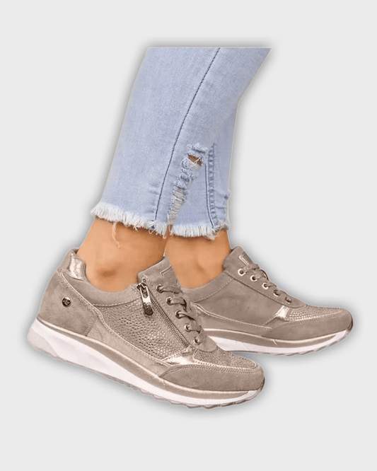 Breathable Zipper Sneakers For Women