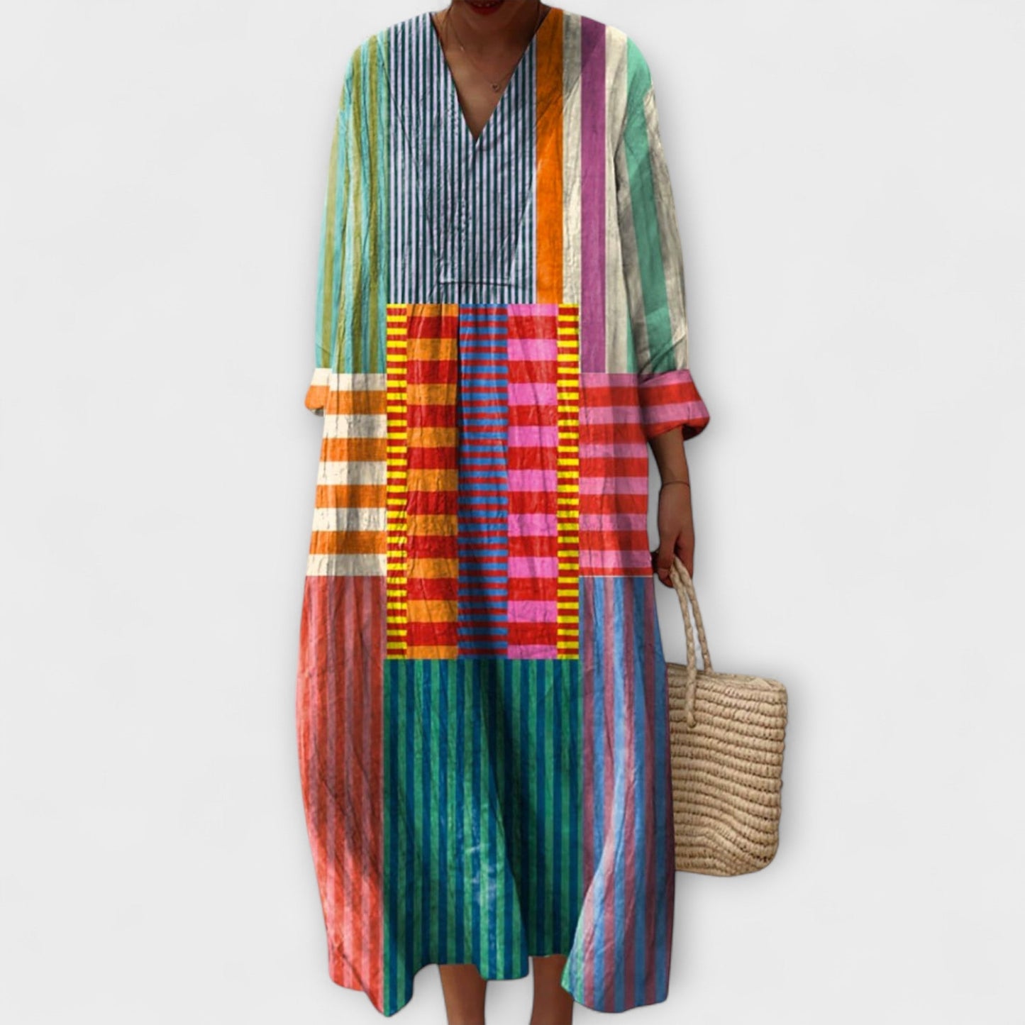 Lia - Stylish Dress with Geometric Pattern