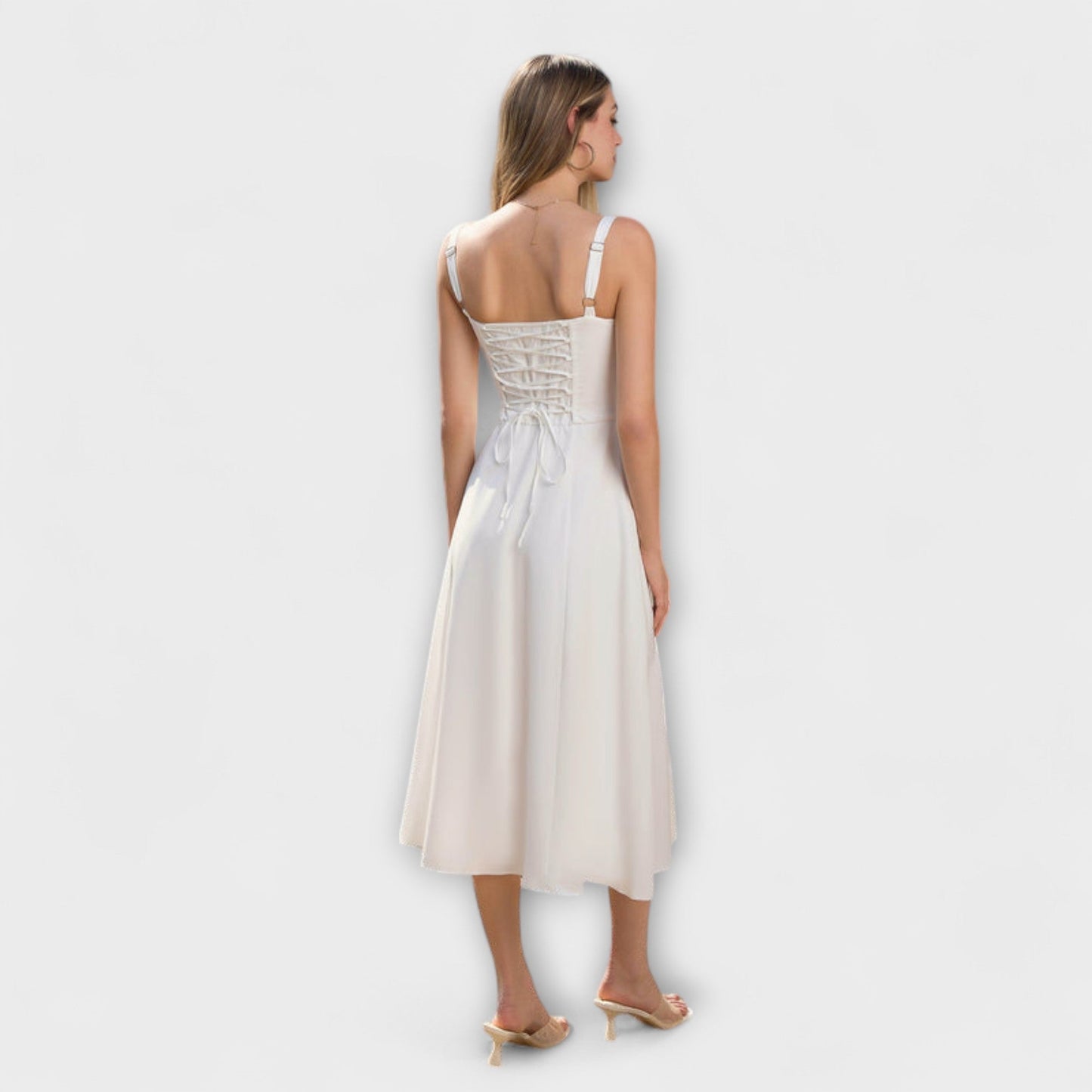 Hope - Ruffled Top Dress with Slit Detail