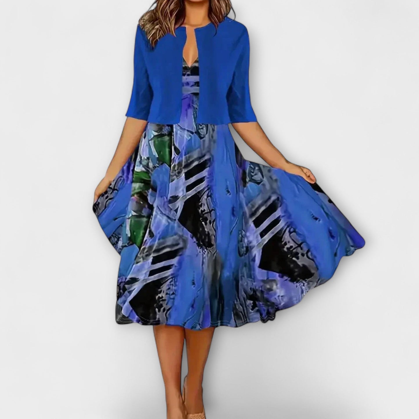 Women's Blazer Midi Dress