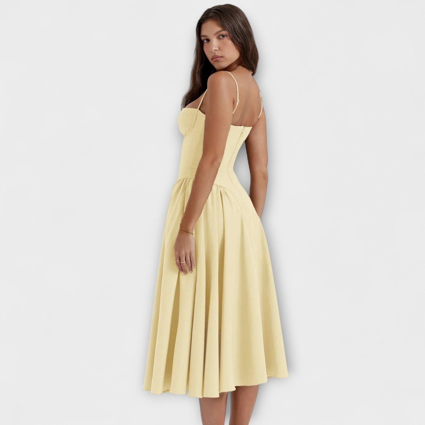 Rosalie - Elegant Sleeveless Corset Dress
