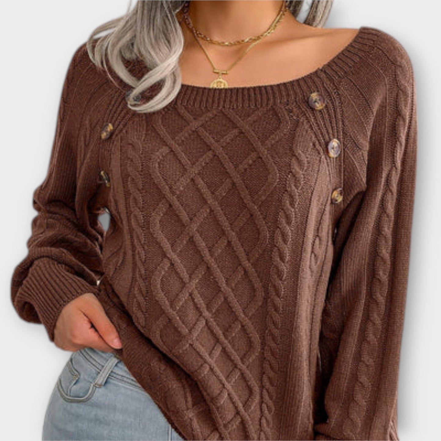 Malia - Button-Up Sweater