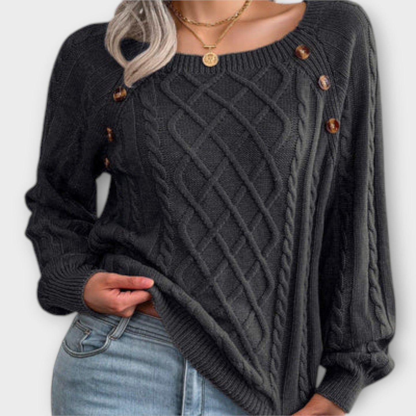 Malia - Button-Up Sweater
