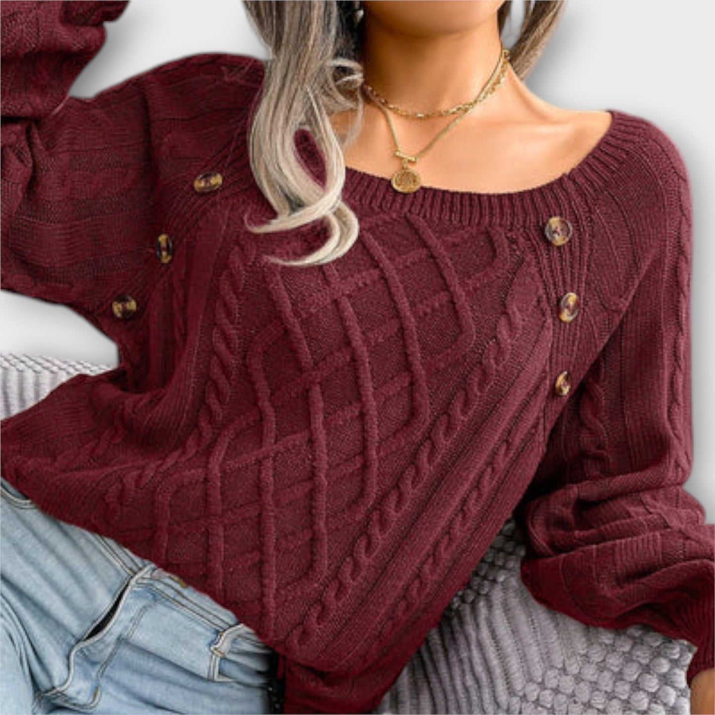 Malia - Button-Up Sweater