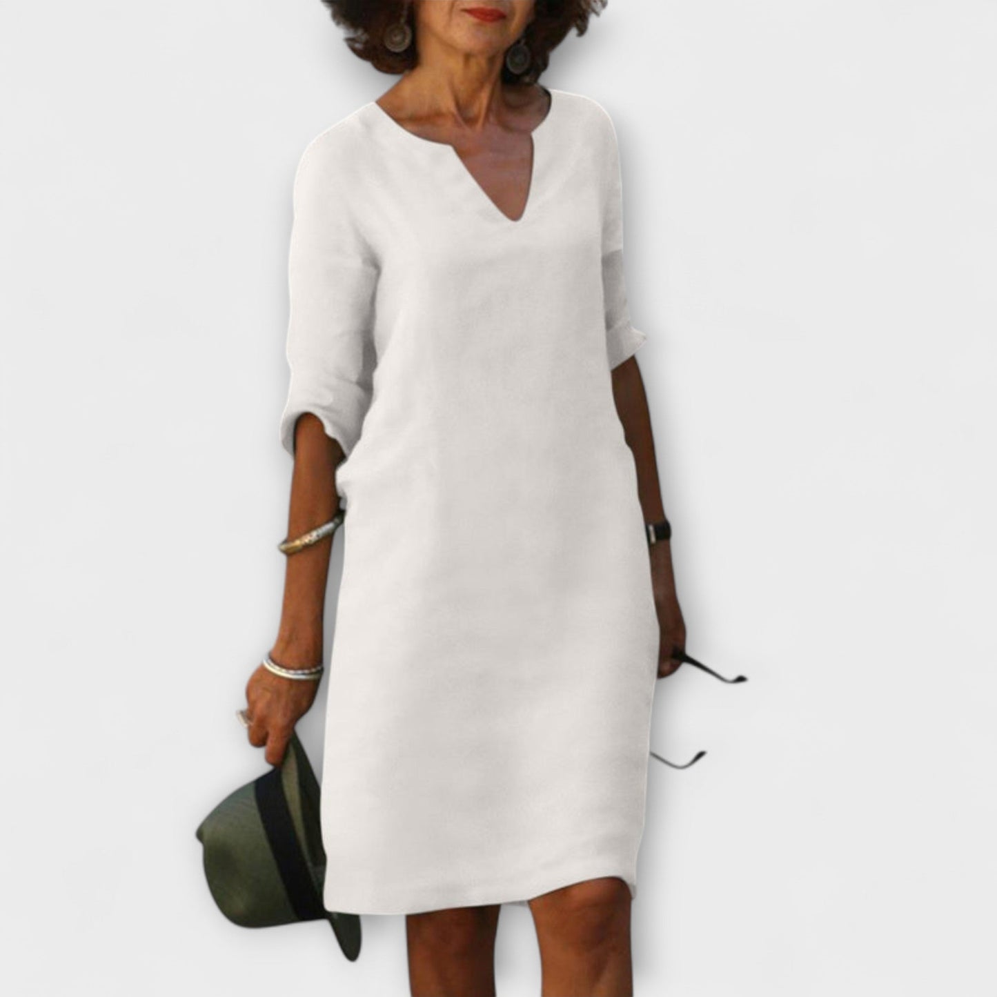 Ellyse - Chic Summer Dress with V-Neck