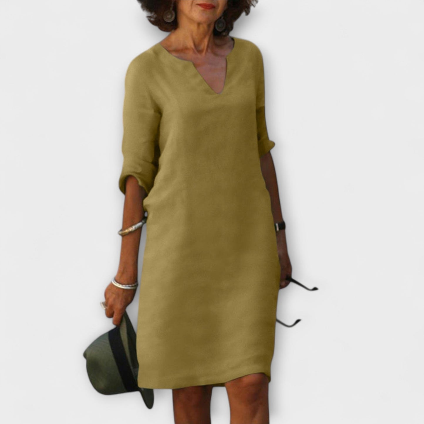 Ellyse - Chic Summer Dress with V-Neck