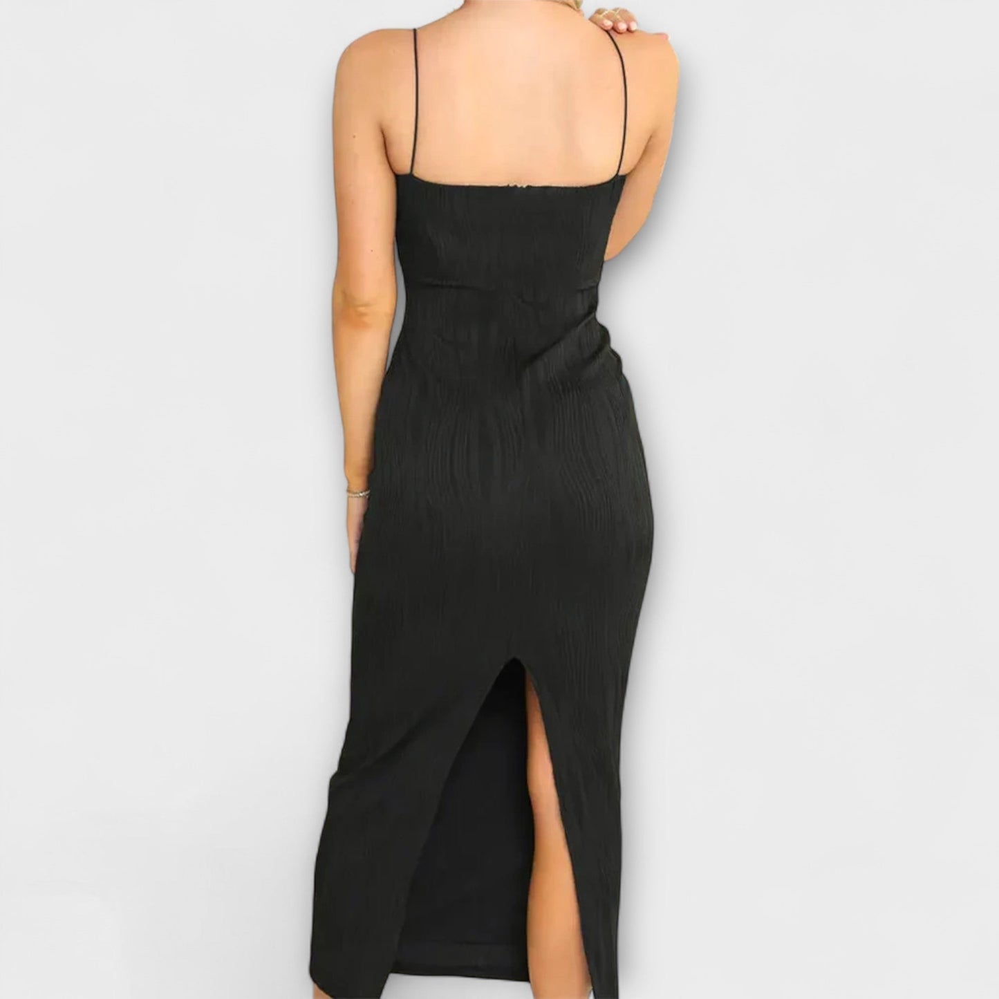 Stylish Sleeveless Ruched Maxi Dress