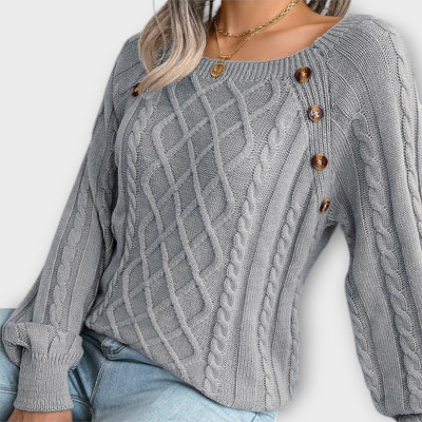Malia - Button-Up Sweater