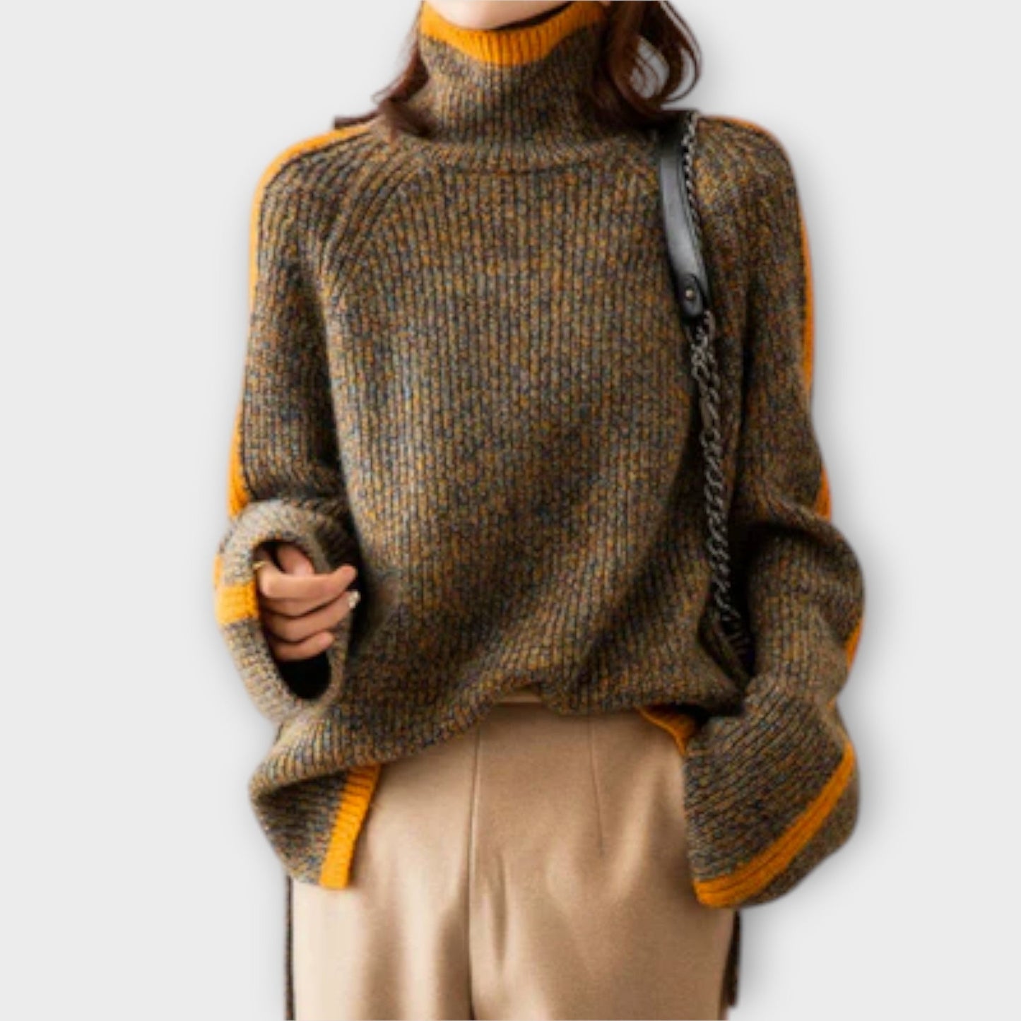 Breseis - Retro Turtleneck Sweater