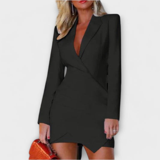 Women's Long Sleeve Blazer Dress