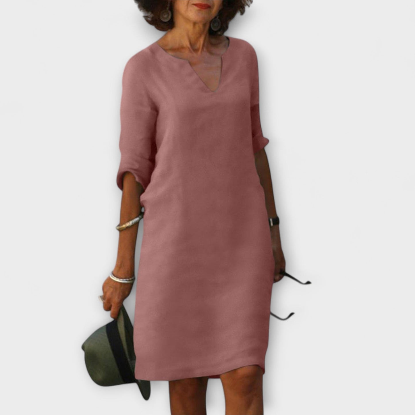 Ellyse - Chic Summer Dress with V-Neck