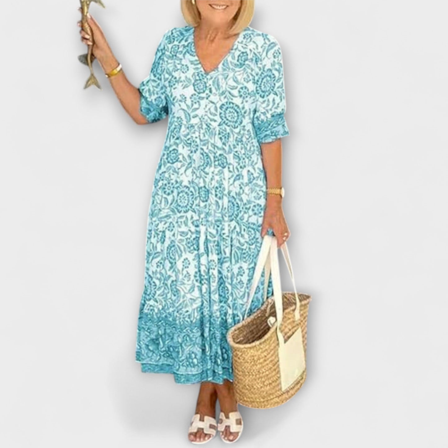 Caitlin - Elegant Floral Dress