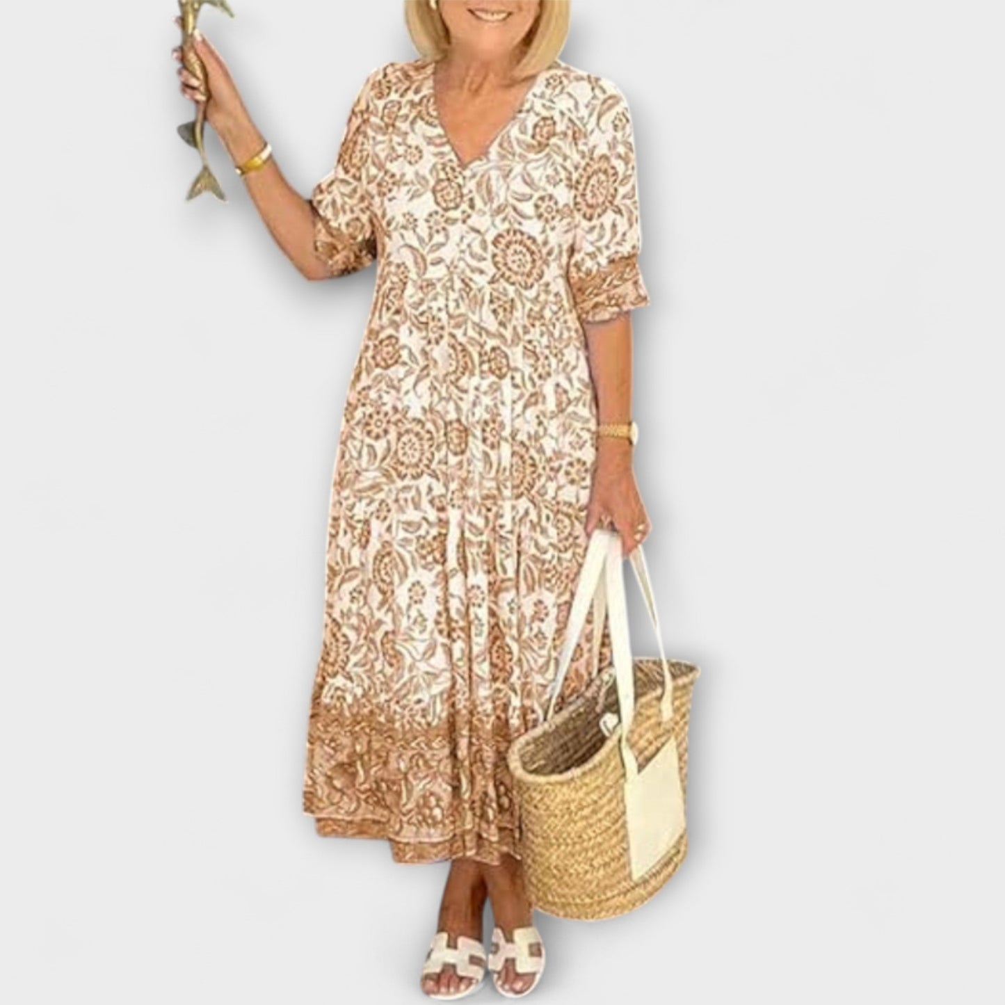 Caitlin - Elegant Floral Dress