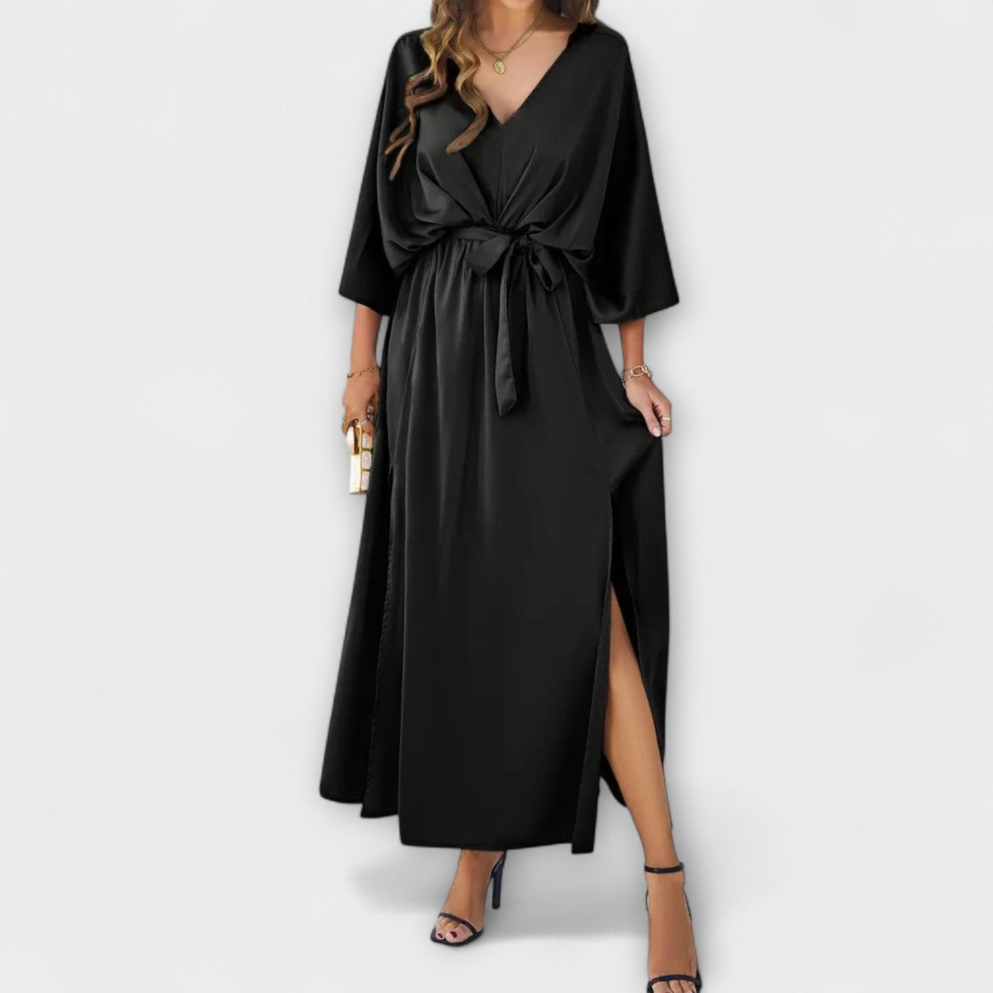 Sabrina - V-Neck Maxi Dress