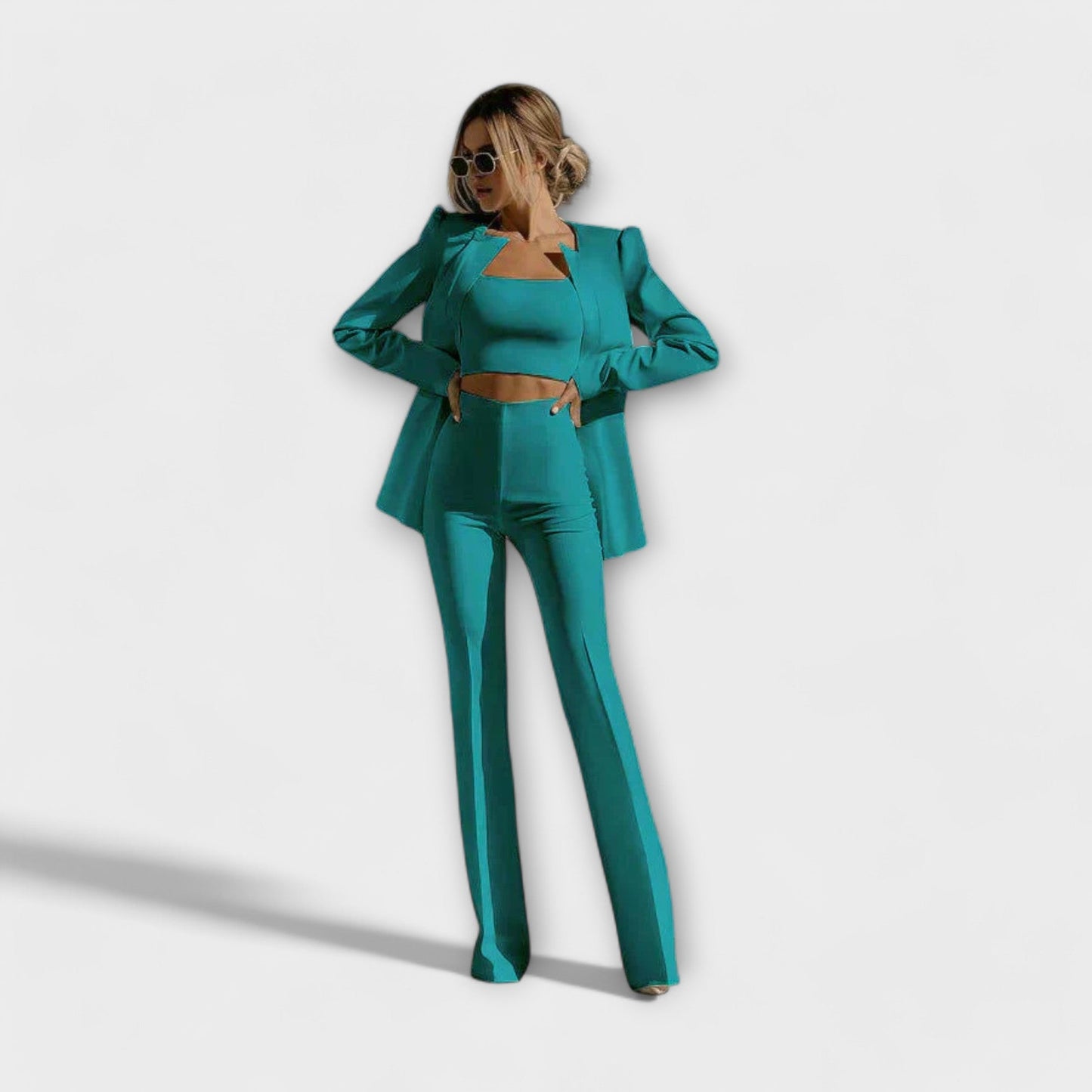 Selina - Chic 3-Piece Set (Blazer, Top, Pants)
