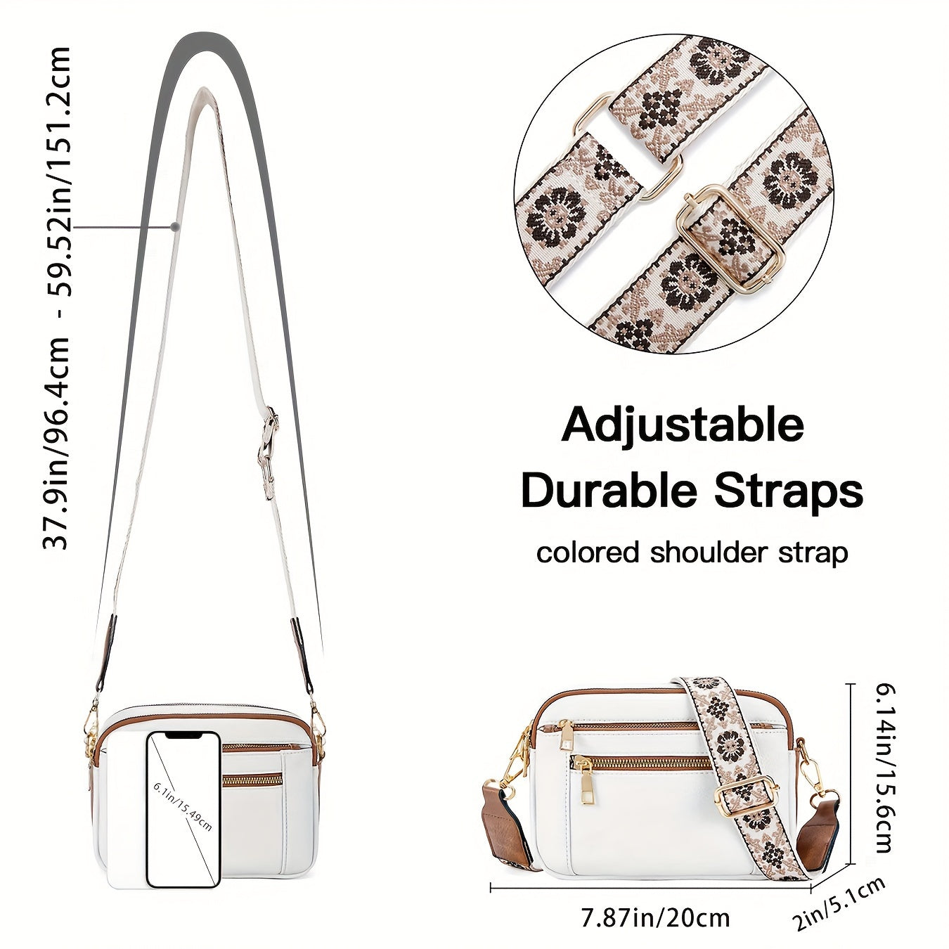 Lora - Vegan Leather Crossbody Bag