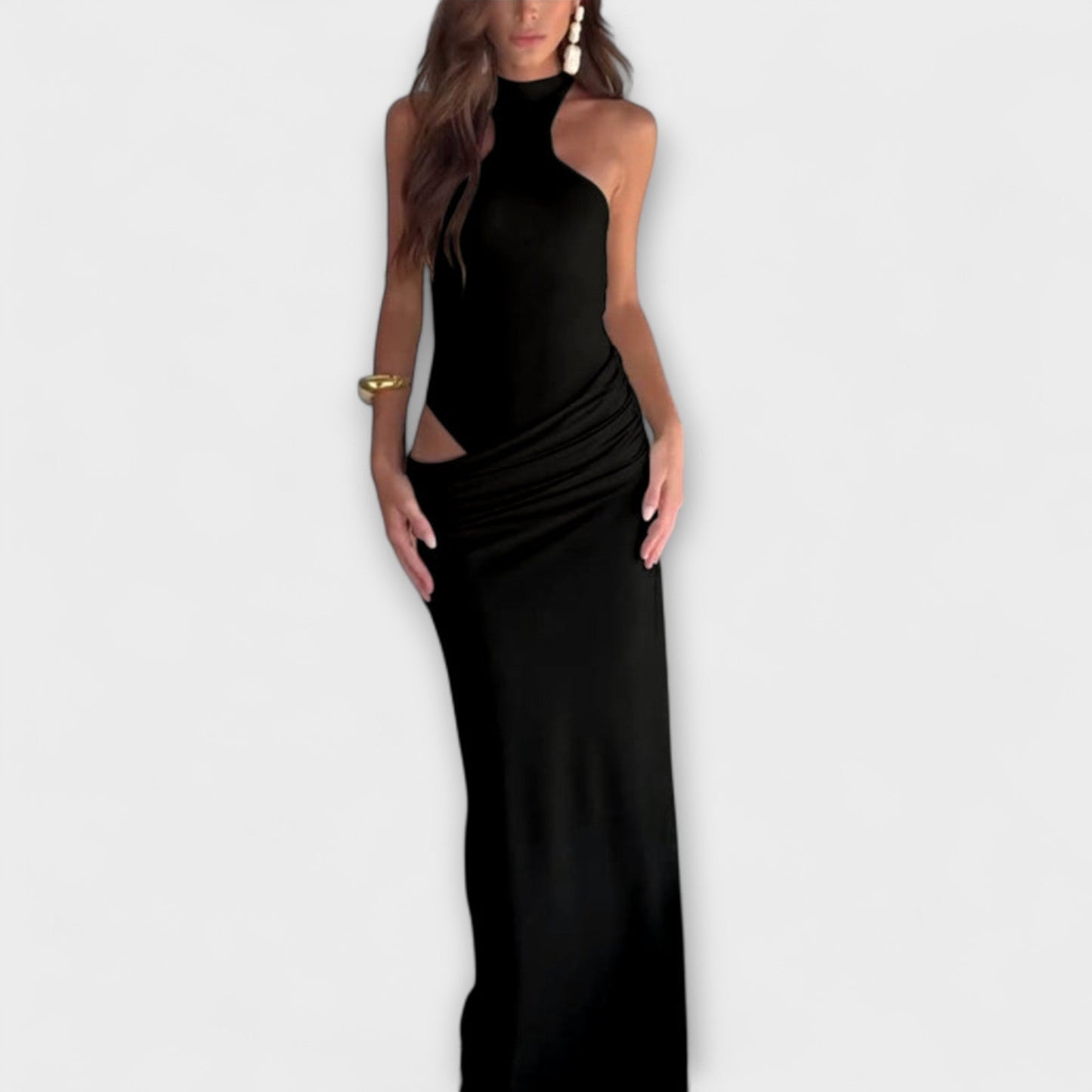 Minna - Alluring Sleeveless Cut-Out Dress
