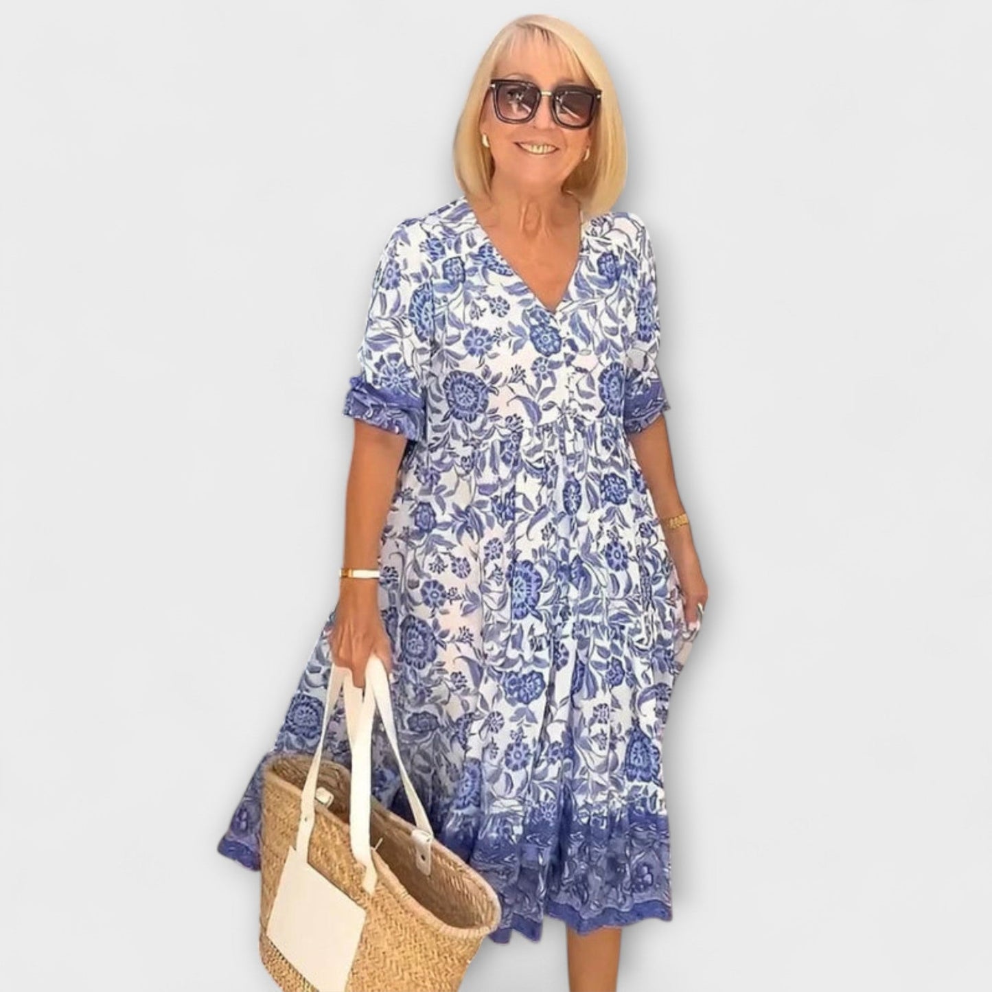 Caitlin - Elegant Floral Dress