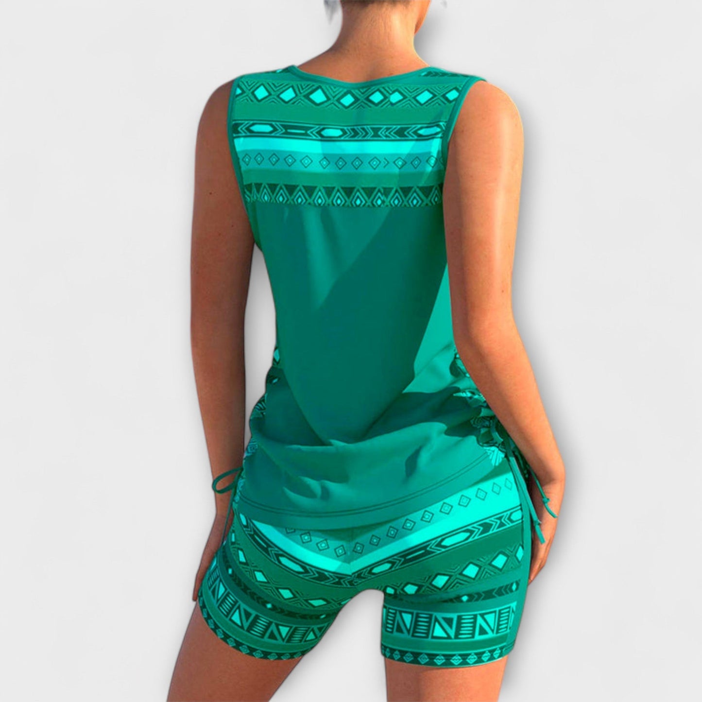 Sylvia - Geometric Print Tankini