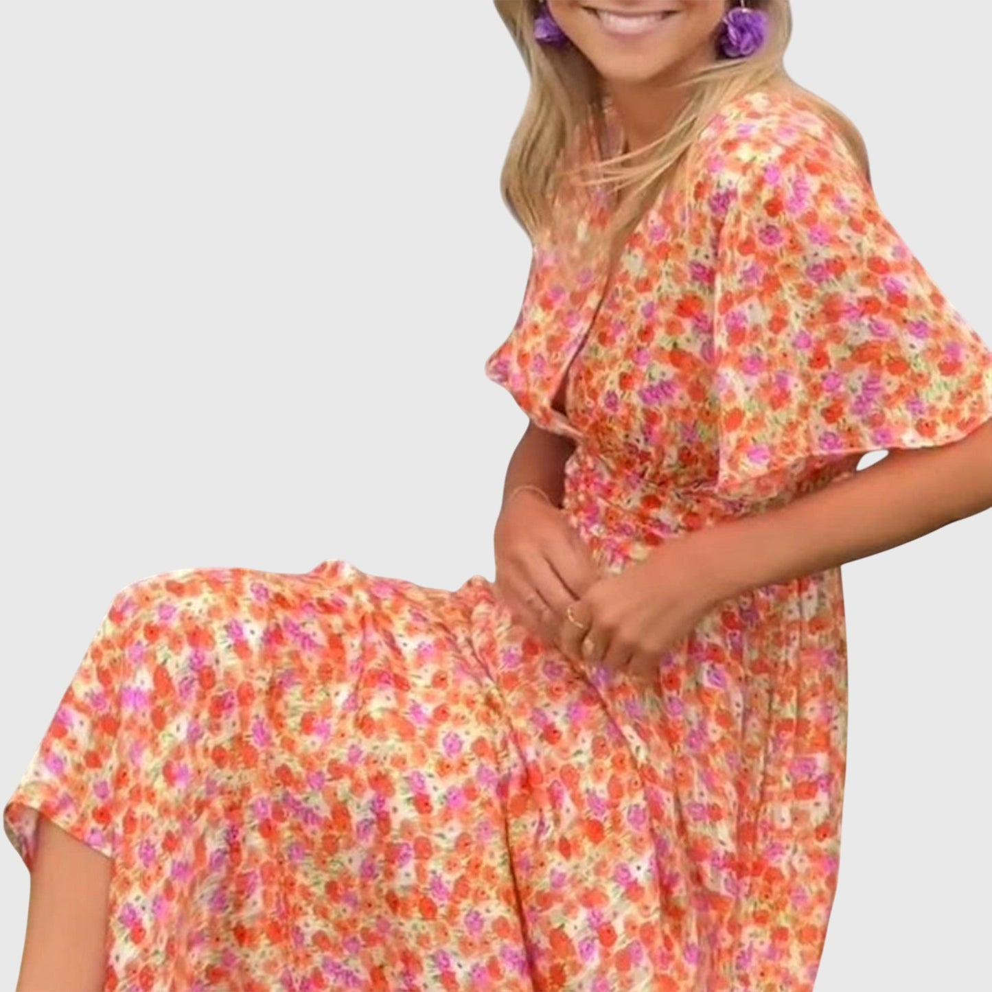 Classic Dresses with V-Neck