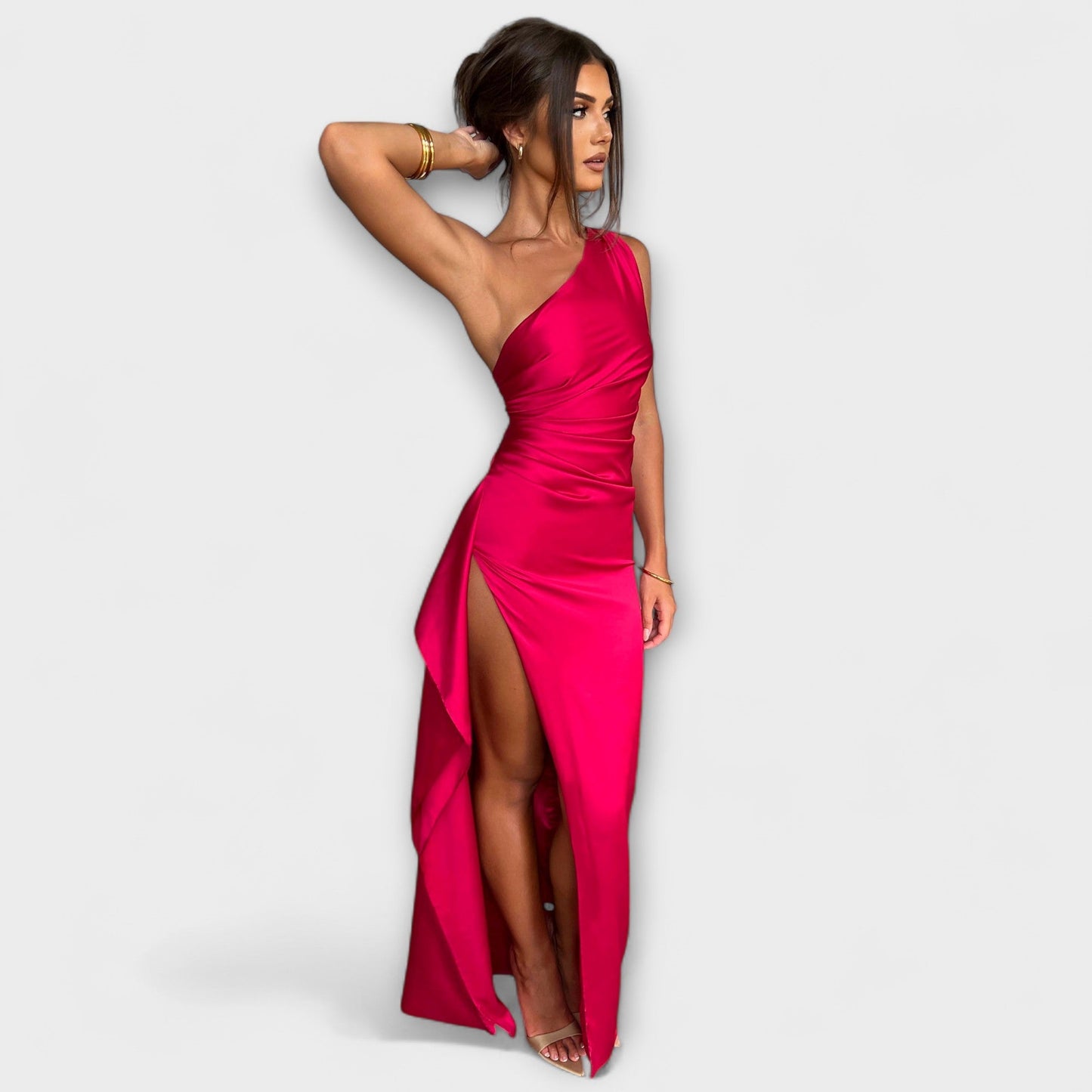 One-Shoulder Maxi Dress